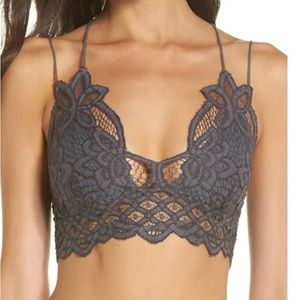 Free People Womens Adella Bralette- Purple (S)